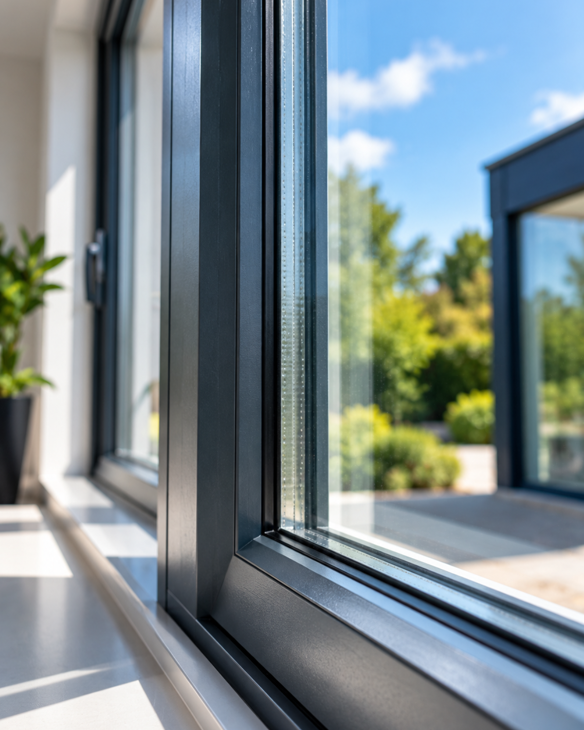 Fenestration systems and uPVC glazing extrusions